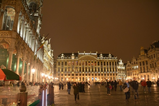 The Grand Place at night