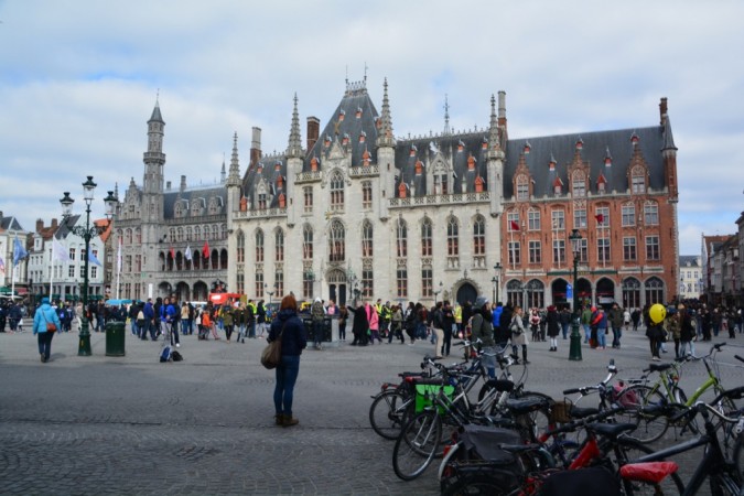 The main square in Bruges