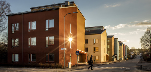 10-03-2016. Stockholm. Studentbostäder i Tallkrogen. Abacus projekt Tallkrogen. Foto: Gustav Mårtensson